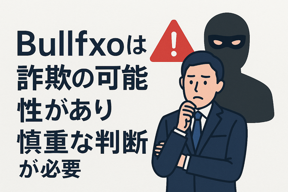 Bullfxoは詐欺の可能性があり慎重な判断が必要