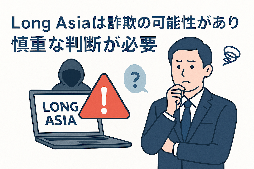 Long Asiaは詐欺の可能性があり慎重な判断が必要