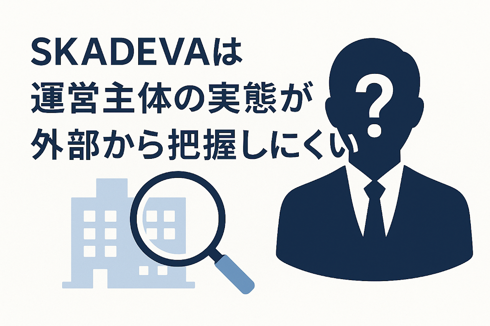 SKADEVAは運営主体の実態が外部から把握しにくい