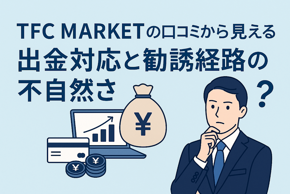 TFC MARKETの口コミから見える出金対応と勧誘経路の不自然さ