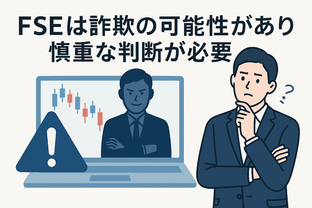 FSEは詐欺の可能性があり慎重な判断が必要
