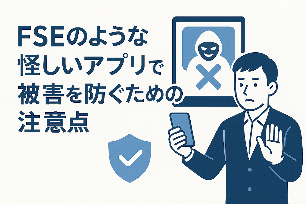 FSEのような怪しいアプリで被害を防ぐための注意点