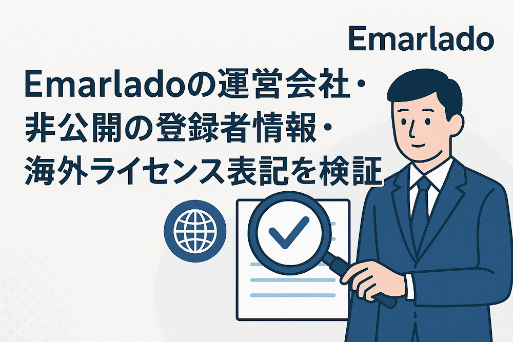 Emarladoの運営会社・非公開の登録者情報・海外ライセンス表記を検証
