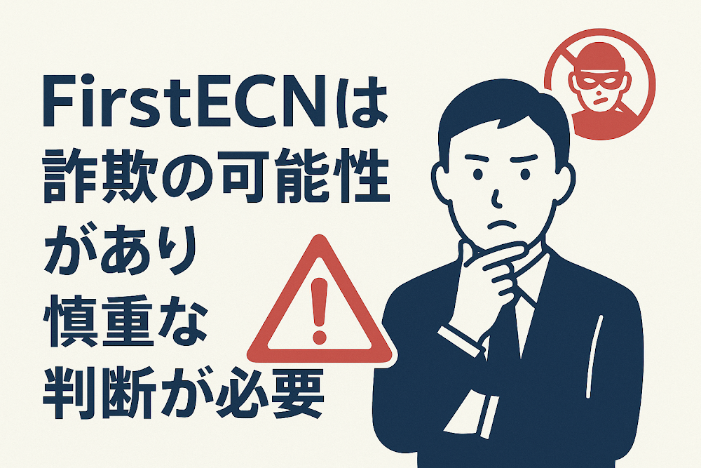 FirstECNは詐欺の可能性があり慎重な判断が必要