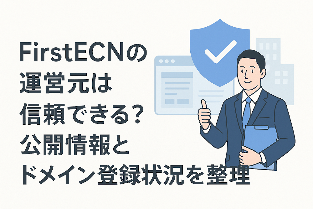 FirstECNの運営元は信頼できる？公開情報とドメイン登録状況を整理