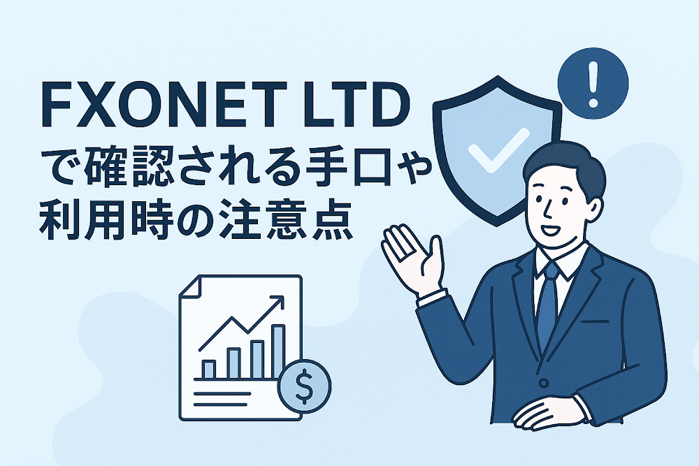 FXONET LTDで確認される手口や利用時の注意点