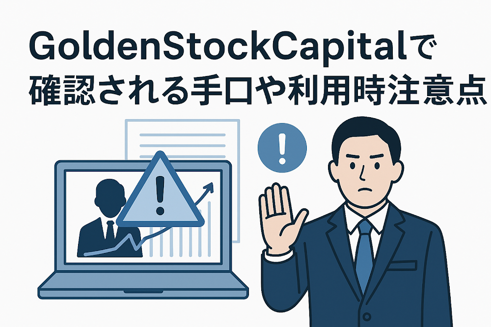 GoldenStockCapitalで確認される手口や利用時の注意点