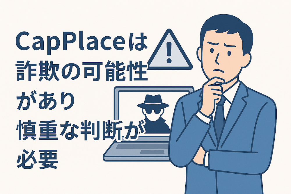 CapPlaceは詐欺の可能性があり慎重な判断が必要