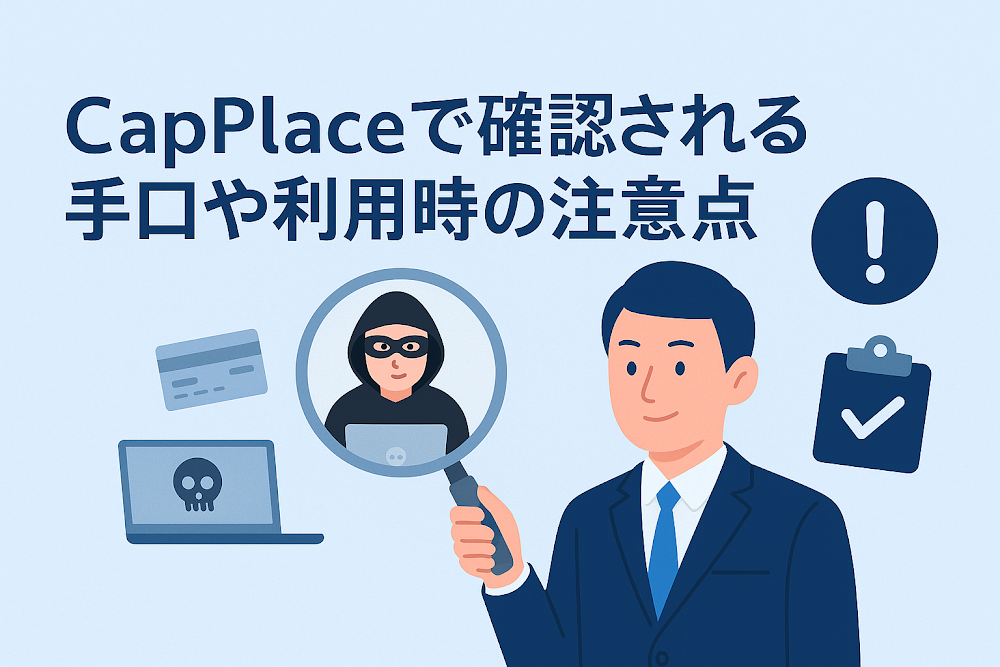 CapPlaceで確認される手口や利用時の注意点