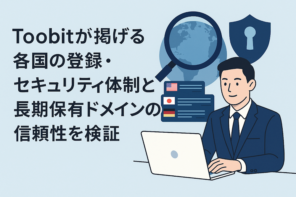 Toobitが掲げる各国の登録・セキュリティ体制と長期保有ドメインの信頼性を検証