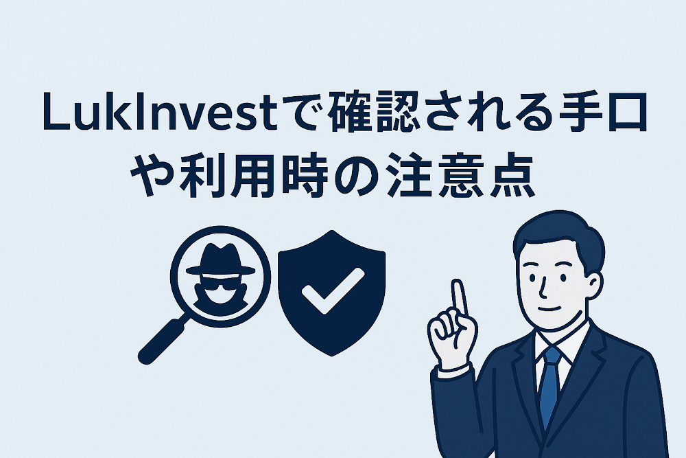 LukInvestで確認される手口や利用時の注意点