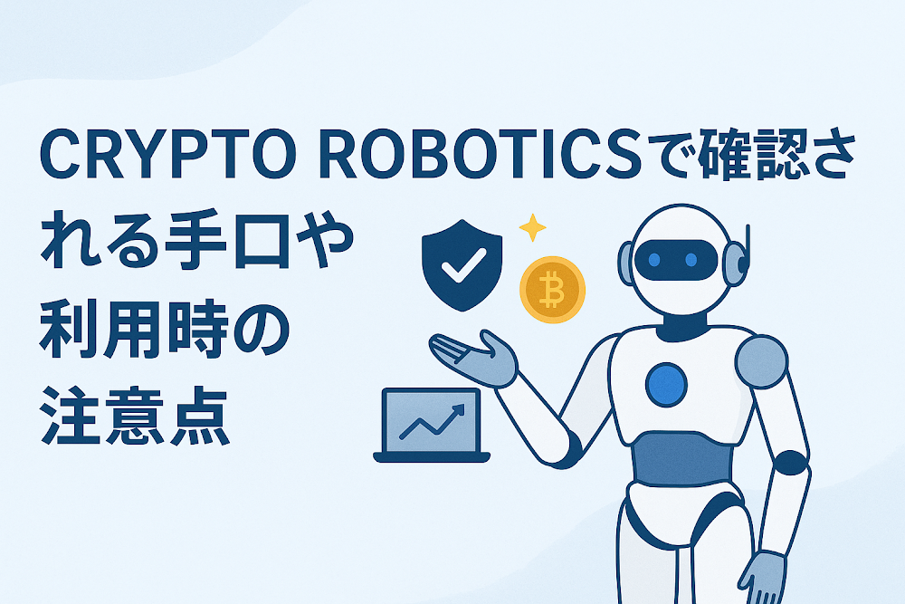 CRYPTO ROBOTICS（cryptorobotics.ai）で確認される手口や利用時の注意点