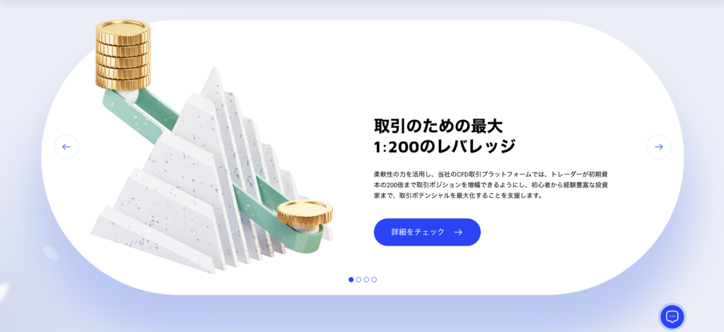 最大1:200のレバレッジ