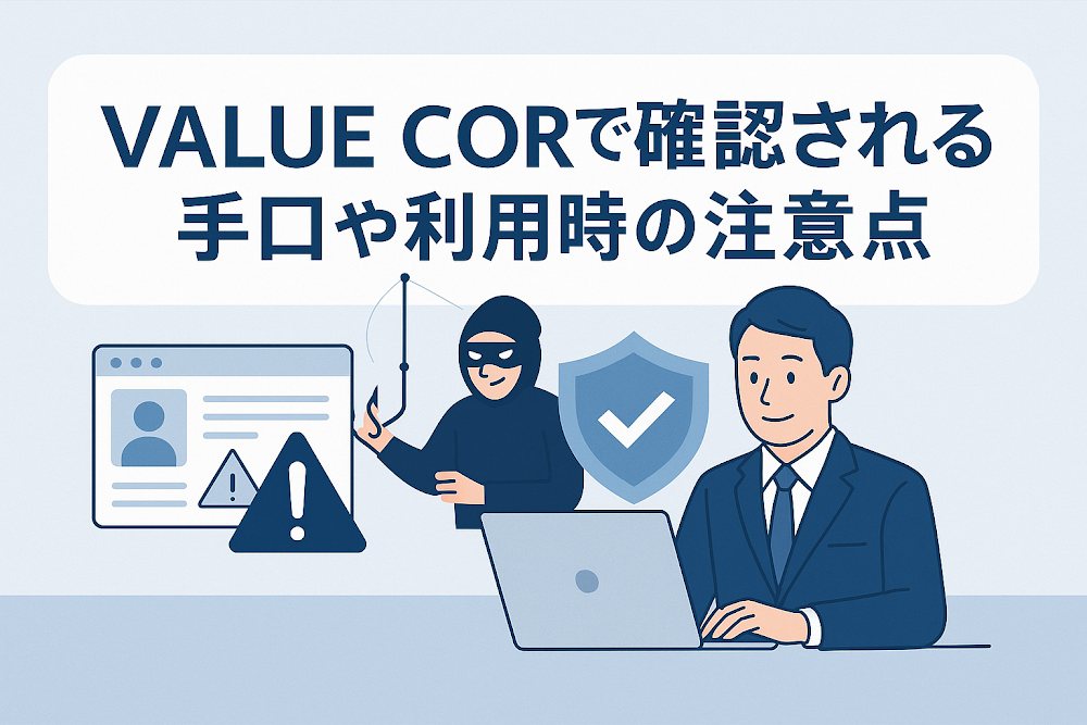 VALUE COREで確認される手口や利用時の注意点