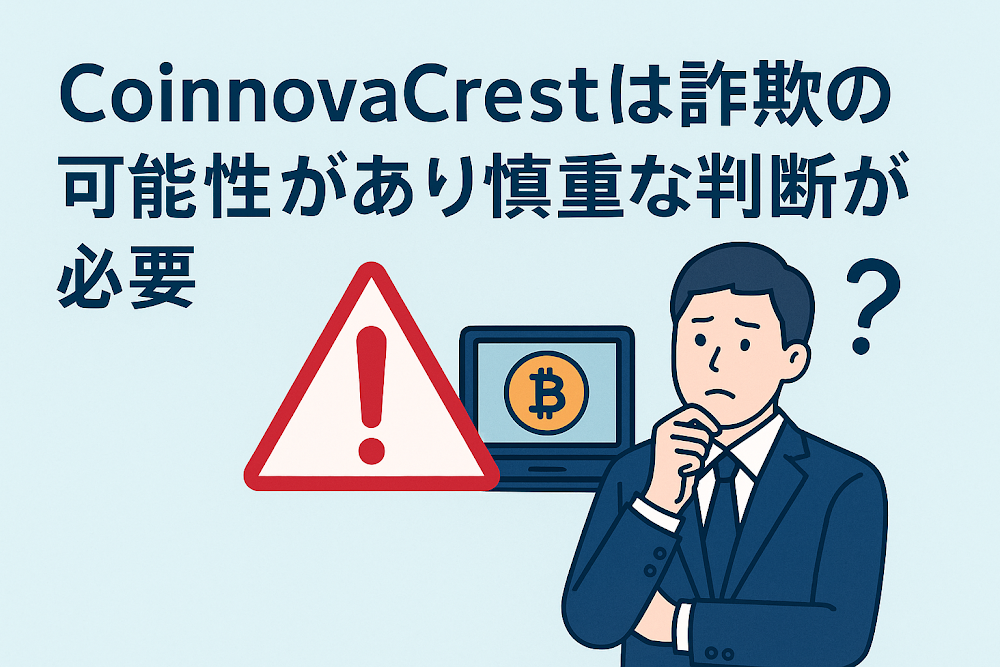 CoinnovaCrestは詐欺の可能性があり慎重な判断が必要