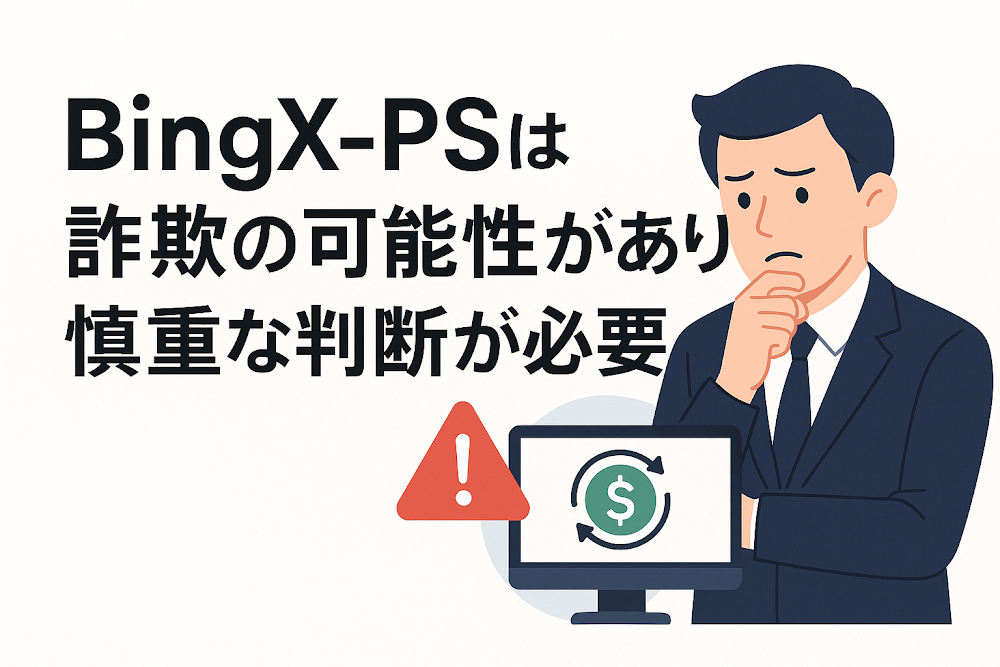 BingX-PSは詐欺の可能性があり慎重な判断が必要