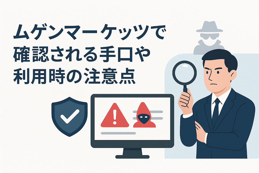 ムゲンマーケッツで確認される手口や利用時の注意点