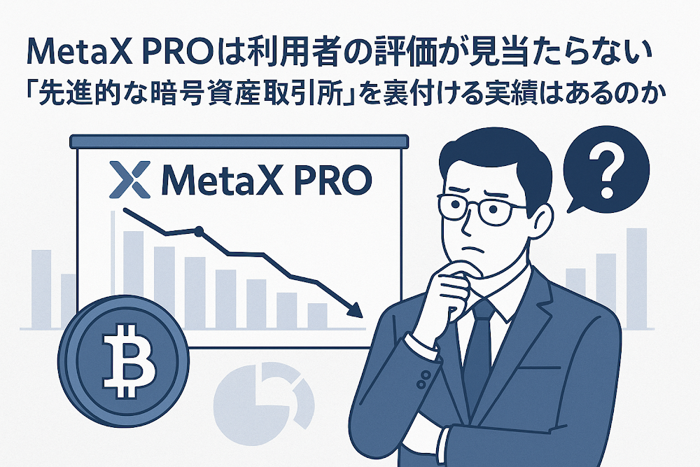 MetaX PROは利用者の評価が見当たらない 「先進的な暗号資産取引所」を裏付ける実績はあるのか