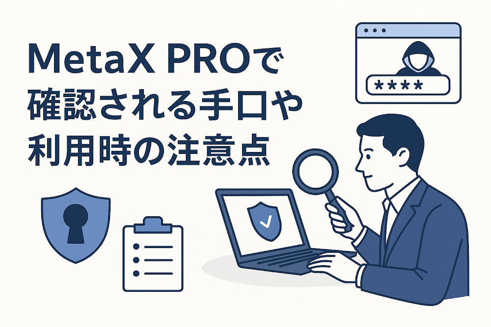 MetaX PROで確認される手口や利用時の注意点