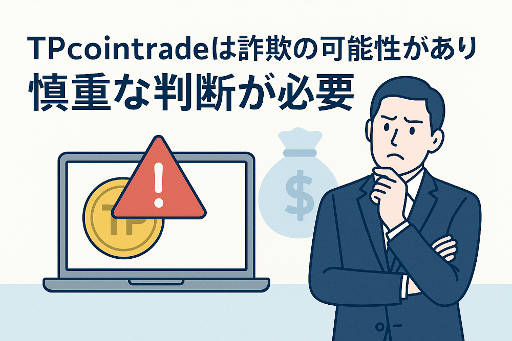 TPcointradeは詐欺の可能性があり慎重な判断が必要