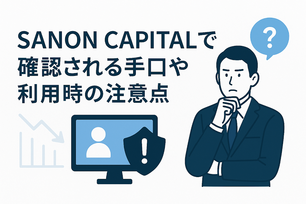 SANON CAPITALで確認される手口や利用時の注意点