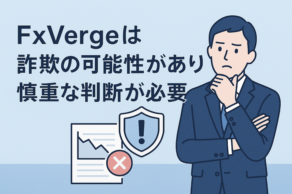 FxVergeは詐欺の可能性があり慎重な判断が必要