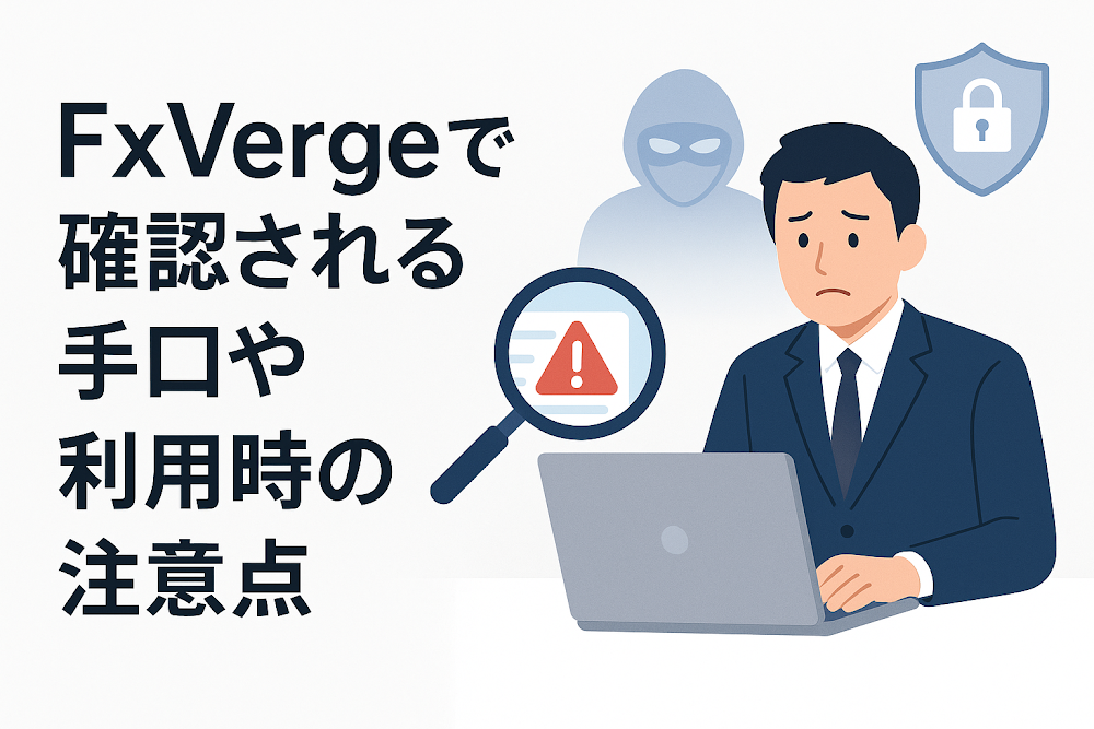 FxVergeで確認される手口や利用時の注意点