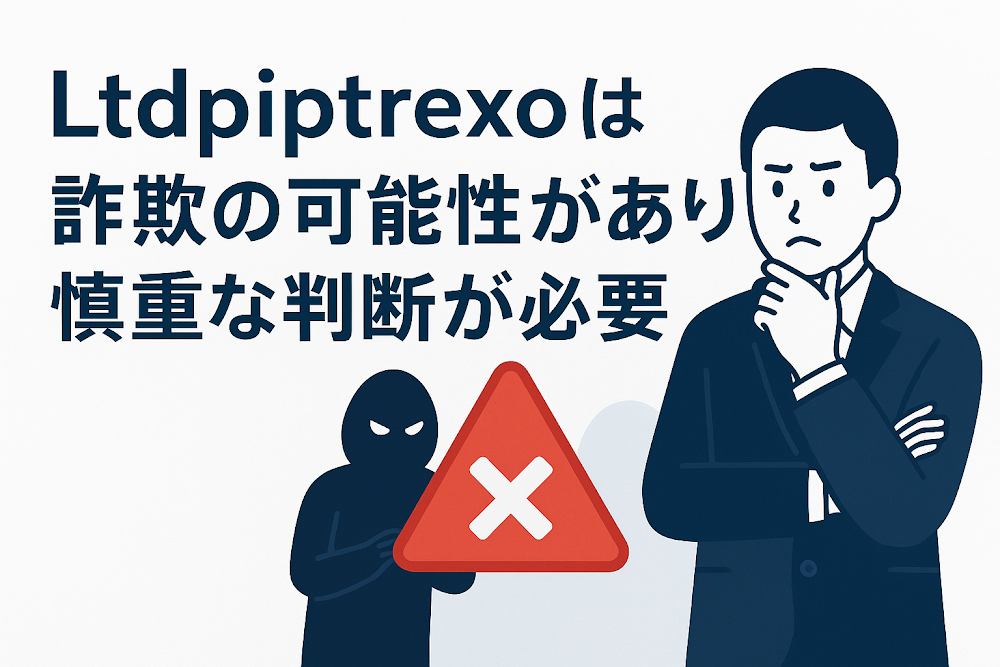 ltdpiptrexoは詐欺の可能性があり慎重な判断が必要