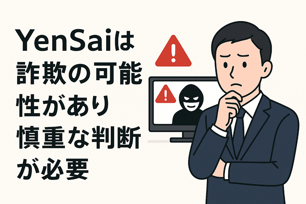 Yensaiは詐欺の可能性があり慎重な判断が必要