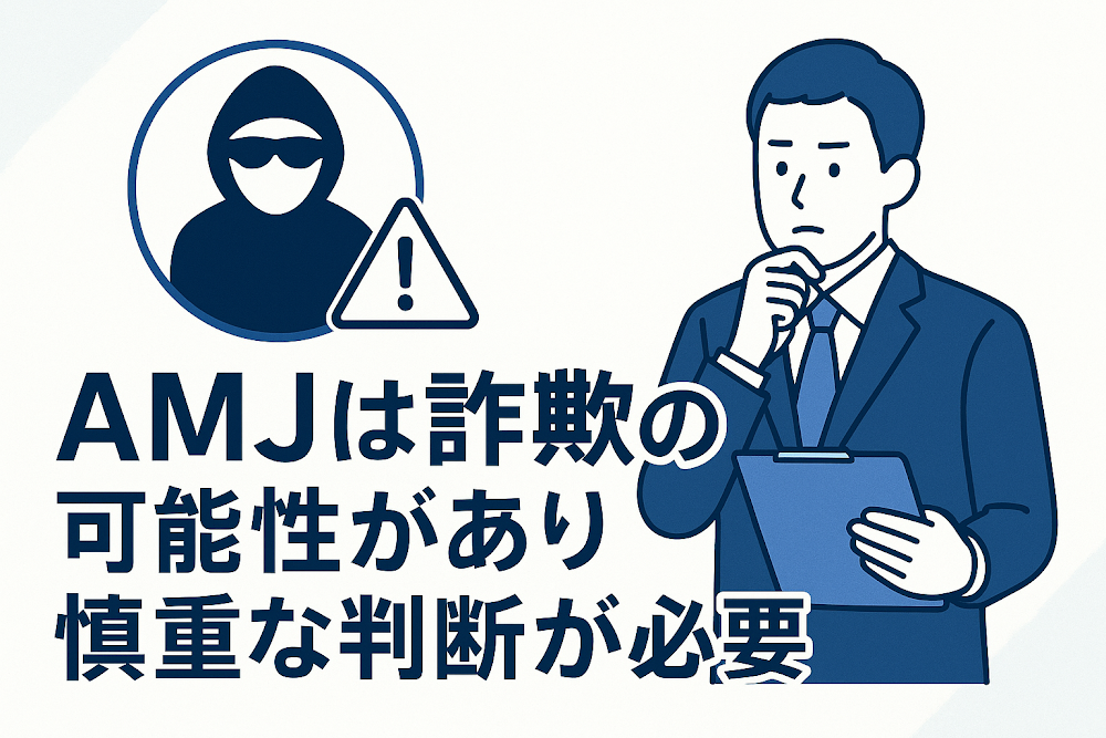 AMJは詐欺の可能性があり慎重な判断が必要