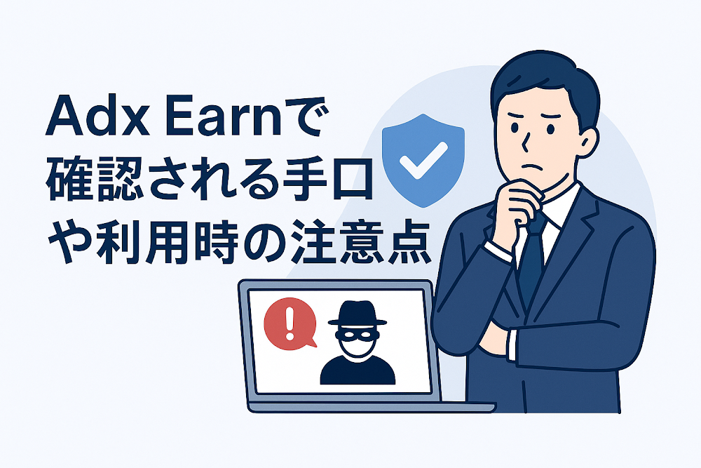Adx Earnで確認される手口や利用時の注意点