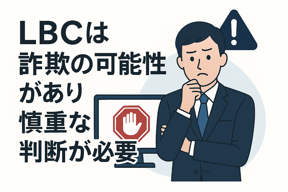 LBCは詐欺の可能性があり慎重な判断が必要