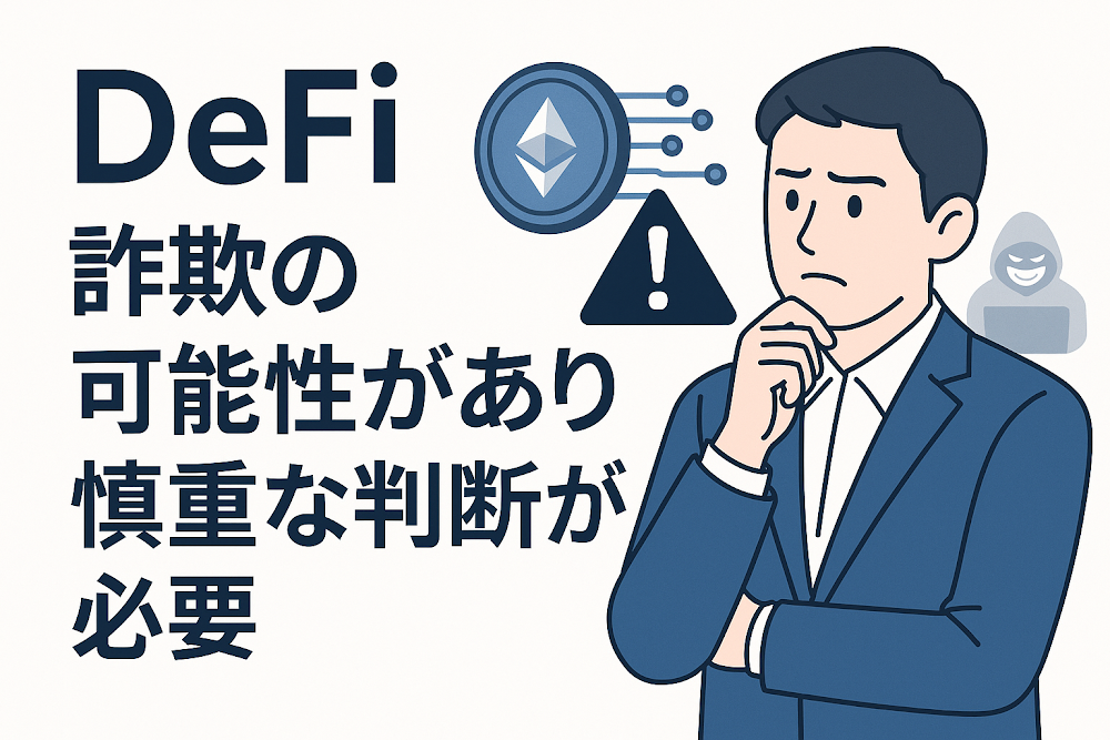 Defiは詐欺の可能性があり慎重な判断が必要