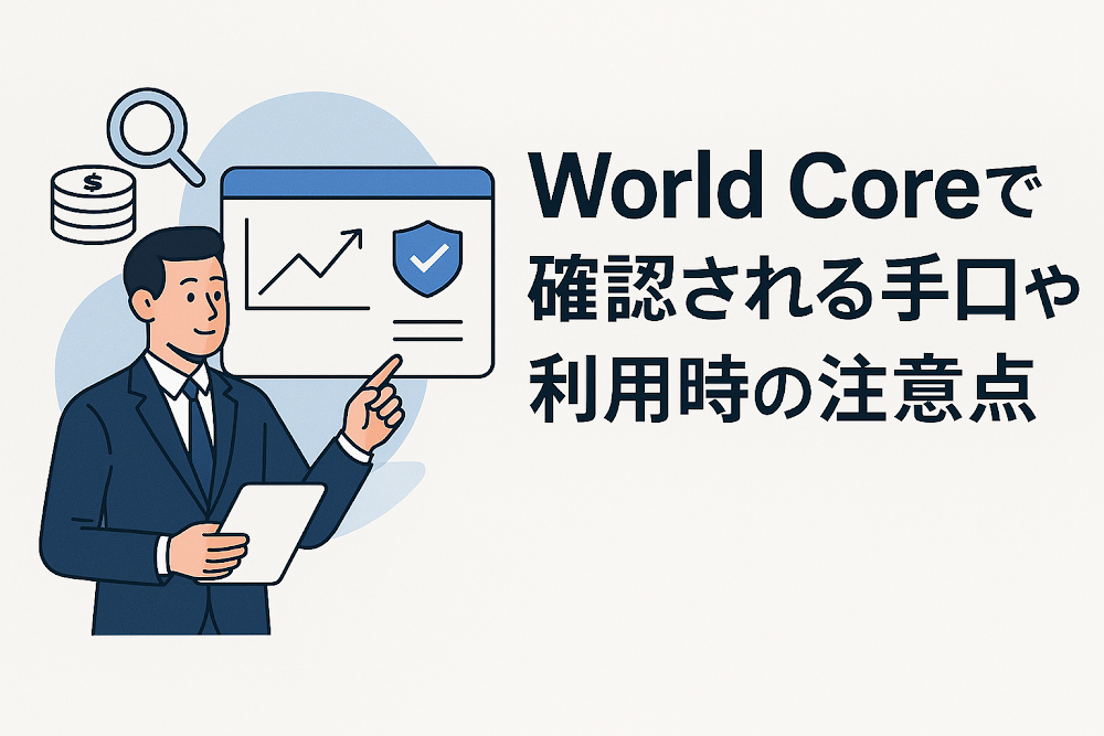 World Coreで確認される手口や利用時の注意点