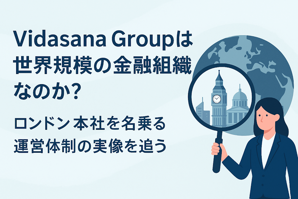 Vidasana Groupは世界規模の金融組織なのか？ロンドン本社を名乗る運営体制の実像を追う