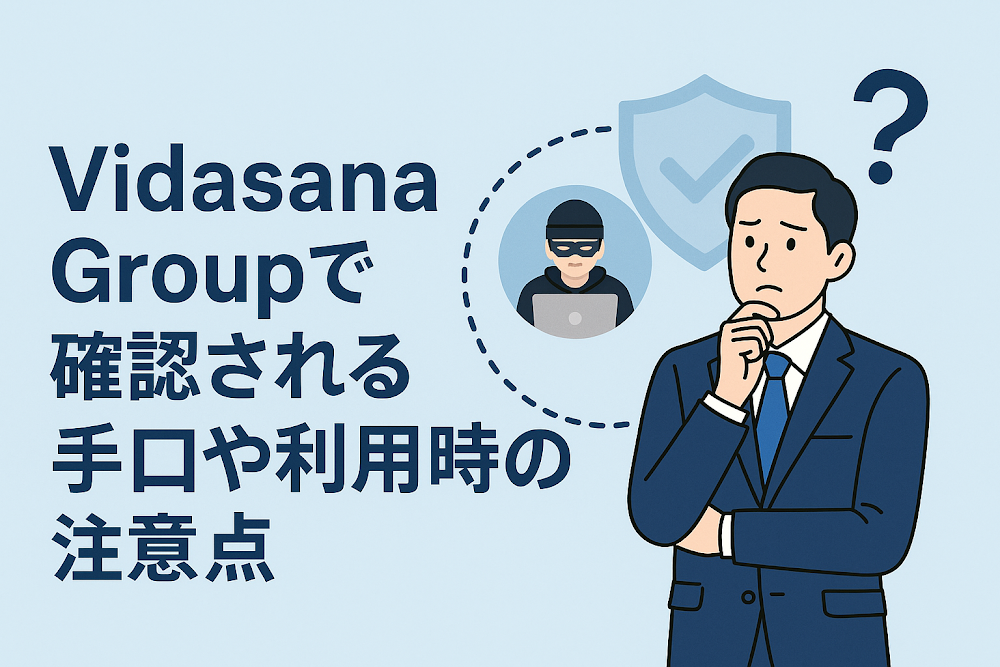Vidasana Groupで確認される手口や利用時の注意点