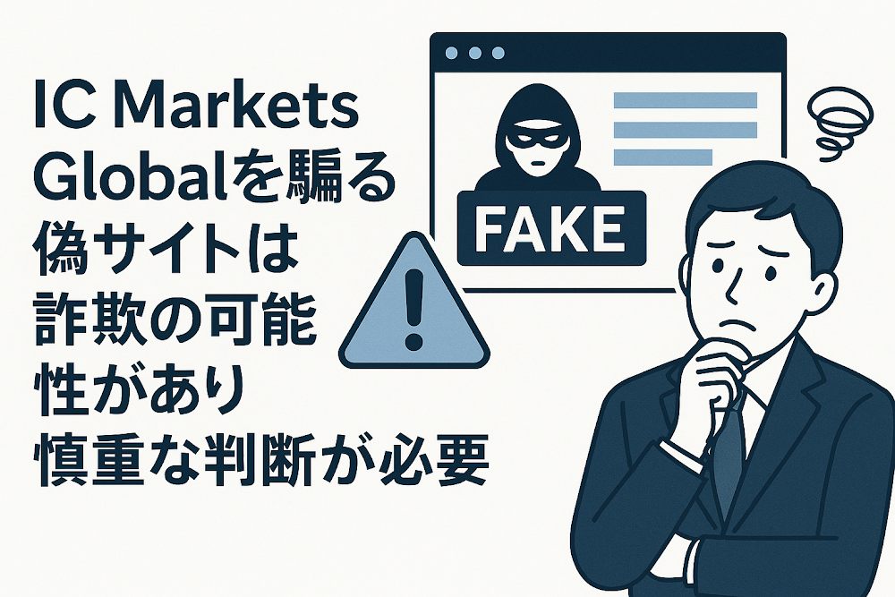 IC Markets Globalを騙る偽サイトは詐欺の可能性があり慎重な判断が必要