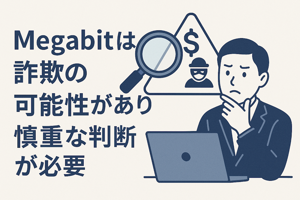 Megabitは詐欺の可能性があり慎重な判断が必要