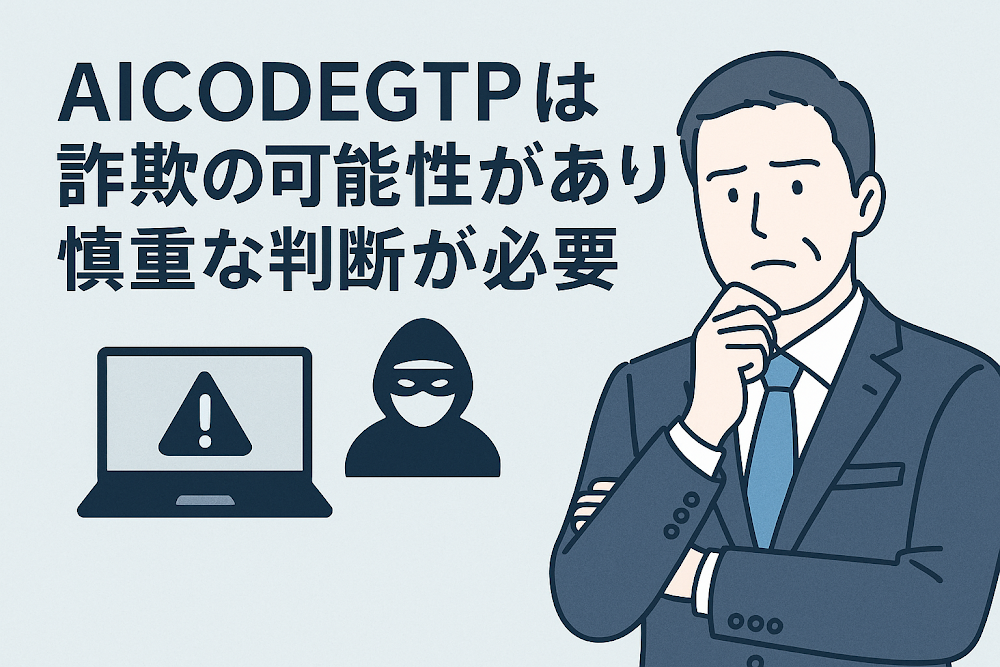AICODEGTPは詐欺の可能性があり慎重な判断が必要