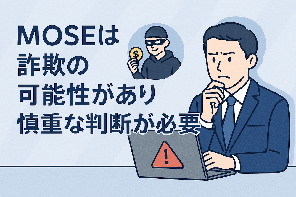 MOSEは詐欺の可能性があり慎重な判断が必要