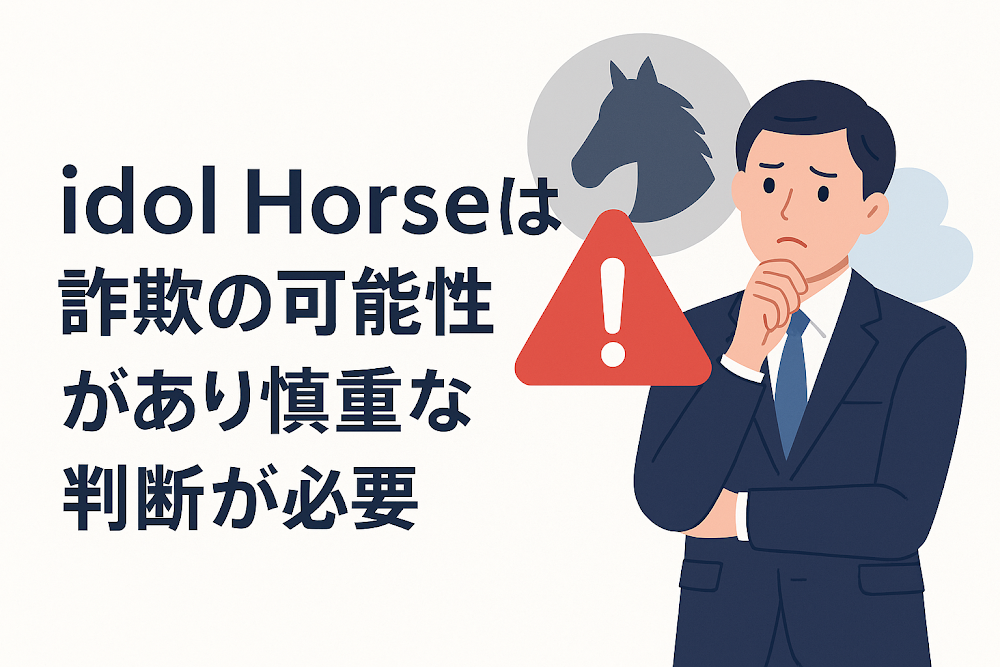 idol Horseは詐欺の可能性があり慎重な判断が必要