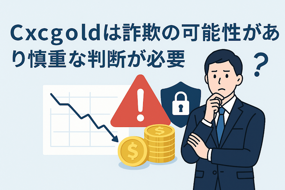 Cxcgoldは詐欺の可能性があり慎重な判断が必要
