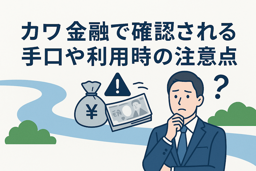 カワ金融（川金融）で確認される手口や利用時の注意点