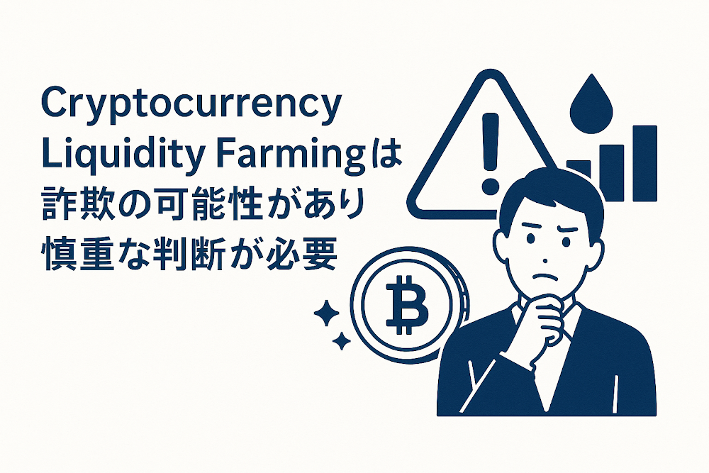 Cryptocurrency Liquidity Farmingは詐欺の可能性があり慎重な判断が必要